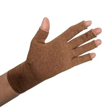 Compression Gloves for Arthritis in Heather Brown