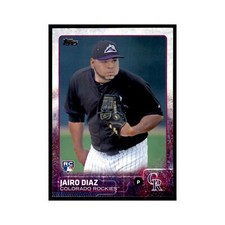 Jairo Diaz Rookie 2015 Topps #668 Baseball Cards Baseball Card NM