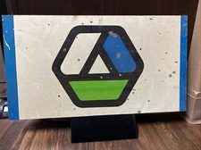 1974 Vtg Expo Worlds Fair Spokane Wa Aluminum Sign Riverfront Park Estate Art