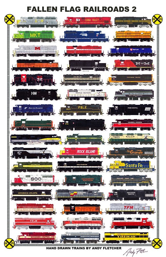 PS FEDA2(ポスター) Fallen Flag Locomotives #2 11