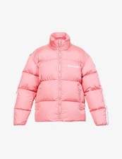 Palm Angels Pink Track Shell Down Puffer Jacket Unisex Xxs-medium Bnwt Rare