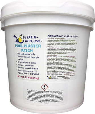 Sider Pool Plaster Patch and Repair - 20 Lb - White