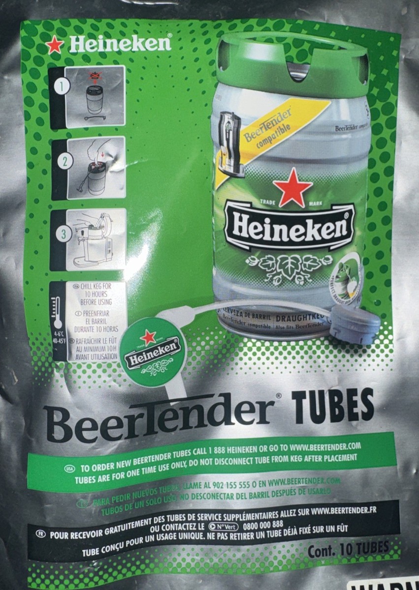 Heineken Krups Beertender Tubes New 9 Tubes | eBay