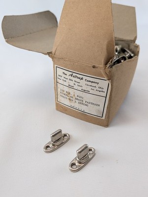 Vintage Astrup Co #401 Fasteners NOS Nickel on Brass 100 PC Box Marine