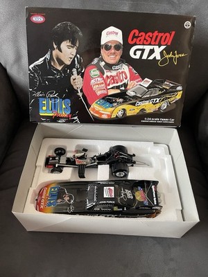 1/24 hotwheels ドラッグレース ファニーカー　GTX カストロール 🚨Action John Force Castrol GTX Elvis Presley 98' Mustang Funny