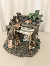 Tienda de cerámica Fontanini 1997 Belén Pueblo Edificio 5" Escala Retirado Romano
