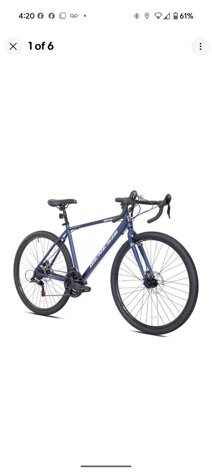 Kent Bohe Men’s Gravel Bike 700c Denim Blue New In Box Unopened-29" wheel - Image 2 of 4