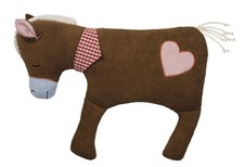 Efie Xl Horse Brown With Heart Toy And Cuddly Cushion Controlled Organic Culti