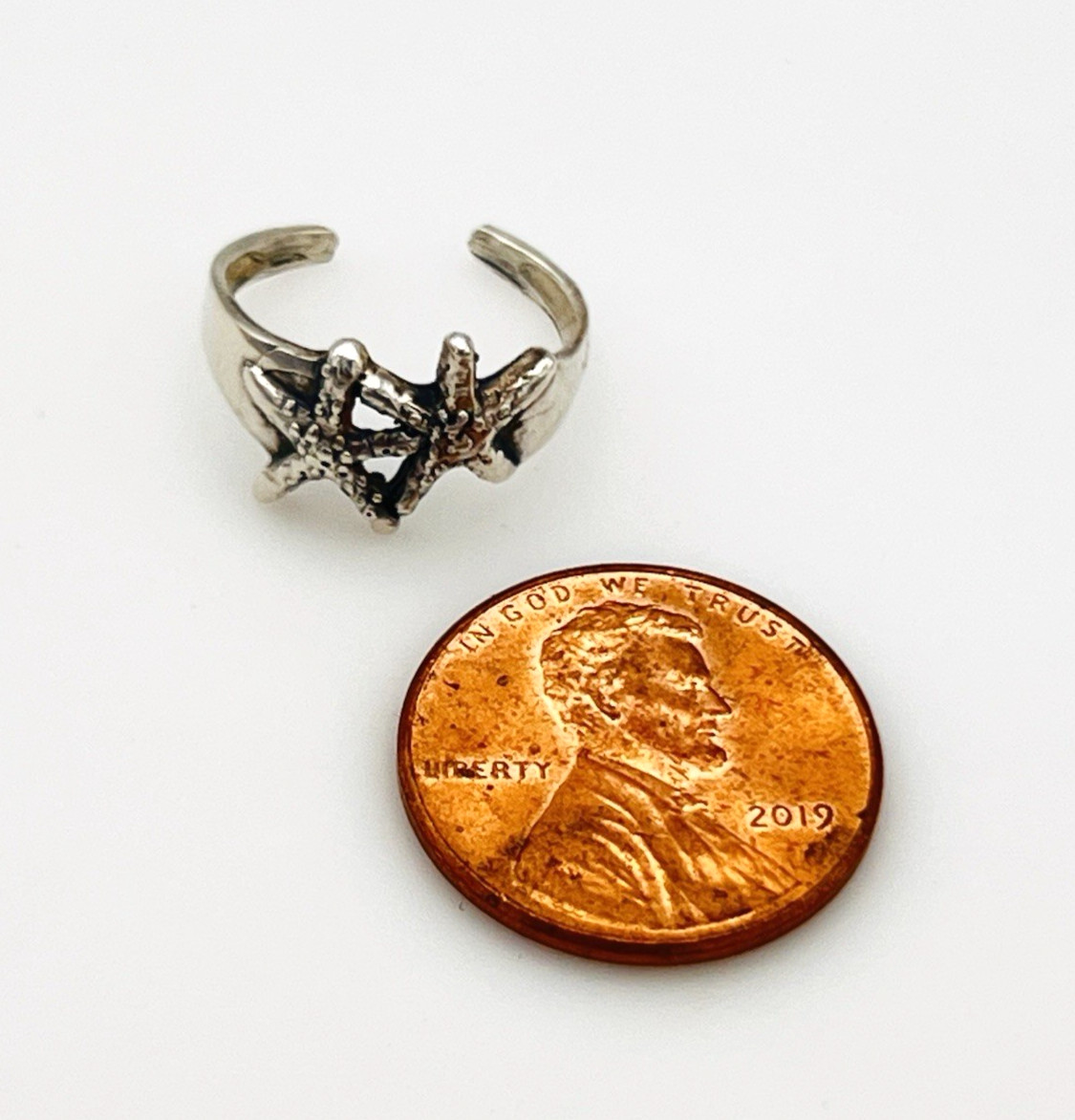 Handcrafted Sterling Silver Adjustable Starfish T… - image 9