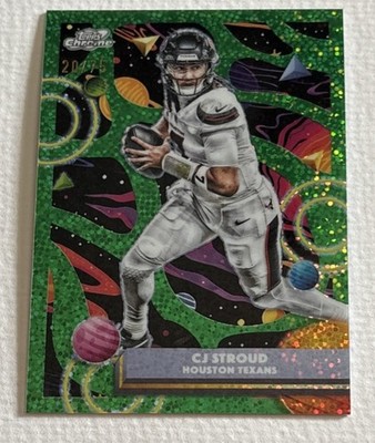 2025 Topps Cosmic Chrome - C.J. Stroud #38 Green Space Dust Refractor /75