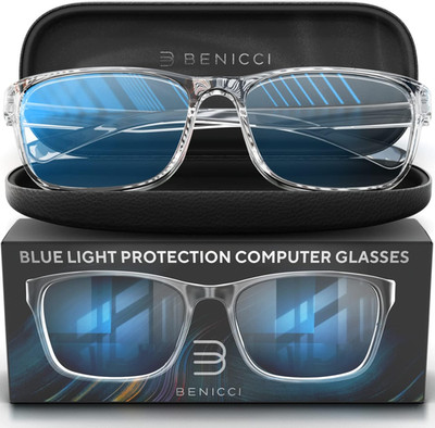 Stylish Blue Light Blocking Glasses for Women & Men   Helps Reduce Glare & Digit