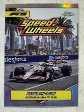 2025 Topps Chrome Formula 1 F1 Esteban Ocon Speed Wheels Refractor #75-HF1🔥