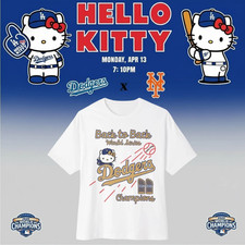 LA City Dodger x Hello Kitty Hoodie SGA 26 April 13 x Met, Gift For Fans NEW 