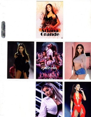 ARIANA GRANDE      CUSTOM TRADING CARD 6 CARDS  SET
