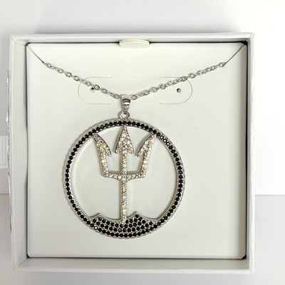 Bomb Party Poseidon's Jewels Necklace ''The Royal Trident'' RETRO - RARE FIND