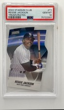 2022 Topps Stadium Club Reggie Jackson Triumvirates #T-1 New York Yankees PSA 10