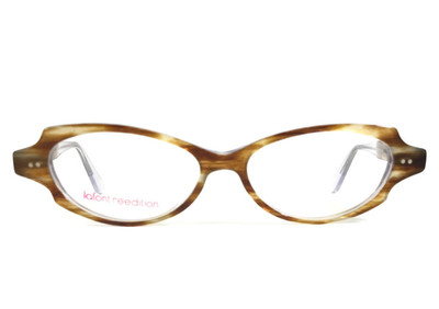 Jean Lafont Eyeglasses Frames BABEL 513 Striped Brown Cat Eye Full Rim 51-14-143