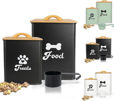 Dog Treat Container 2PCS, Dog Food Storage Container with Lids Airtight, Dog Tre