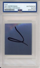 Guy Berryman Coldplay SIGNED Cut Signature PSA DNA COA Authentic Autograph Photo