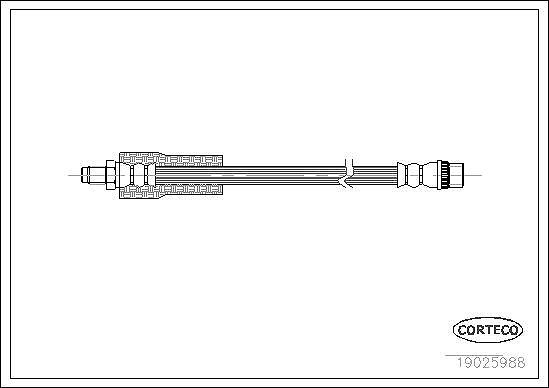 Corteco Bremsschlauch Oben, Vorderachse FüR Renault-image