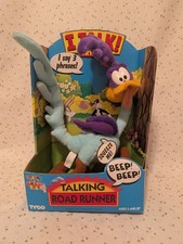 VTG 1994 Talking Road Runner Plush Tyco Toy Looney Tunes NO VOICE 