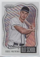 2021 Panini Prizm Old School White Wave Prizm Eddie Mathews #OS-4 HOF 18af