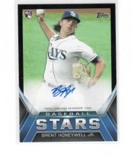 2021 Topps Update Baseball Stars Autographs Black #BSA-BHO Brent Honeyw ID:44772