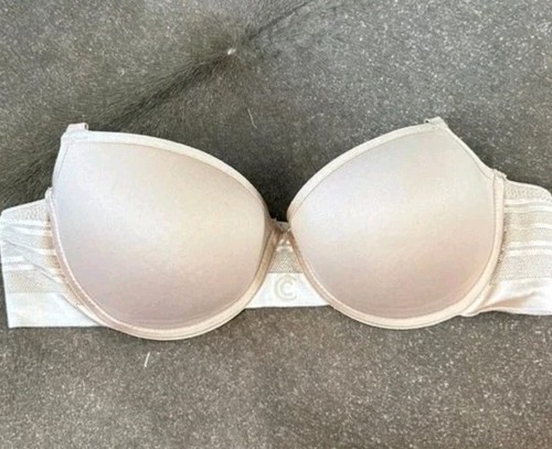 NWT CHANTELLE 3612 MEMORY BEIGE MULTIWAY BRA SZ 32DD Retail $68