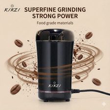 KIKZI® Electric Coffee Grinder With Adjustable Grind