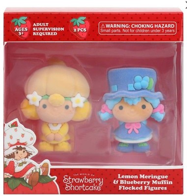 Strawberry Shortcake Flocked - Set Blueberry Muffin & Lemon Merengue