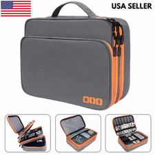 Multi-Layer Travel Cable Organizer Bag-Waterproof Electronic Accessories Case