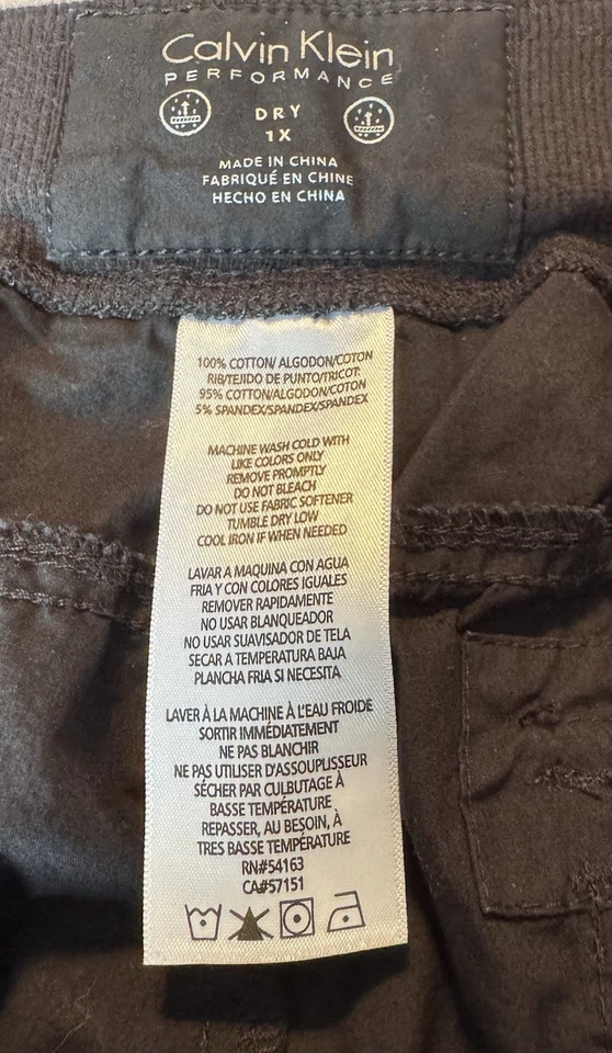 Calvin Klein Mujer’s Negro Carga Capris Cordón Cintura y Bolsillos Plus 1X Foto 3 de 4