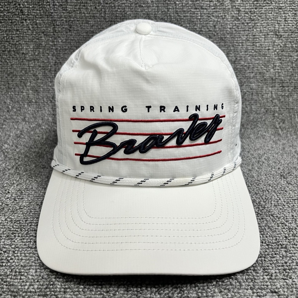 New '47 Brand Atlanta Braves Spring Training White Rope Hitch Snapback Hat