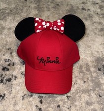Disney Minnie Mouse With Ears Hat Cap Snapbac...