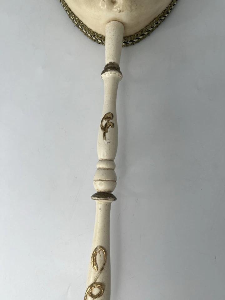 Vtg Jester Joker Venetian Italy Mask Masquerade Mardi Gras Carnival Red W/ Stick - Image 4 of 4