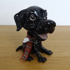 Arora Little Paws Jet Black Labrador Dog Figurine Gift Ornament
