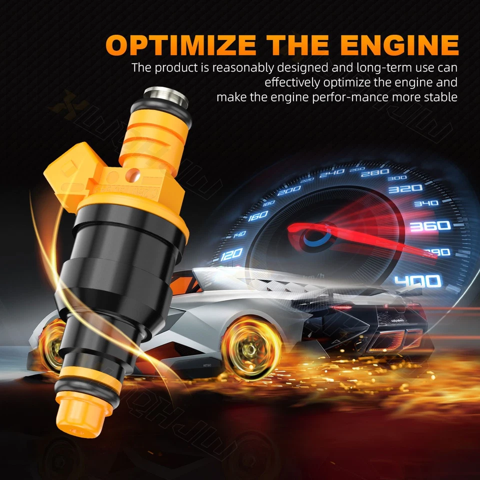 Injetores de combustível padrão spray 4 furos para 1986-2002 Ford Mustang 19 lb - Imagem 3 de 4