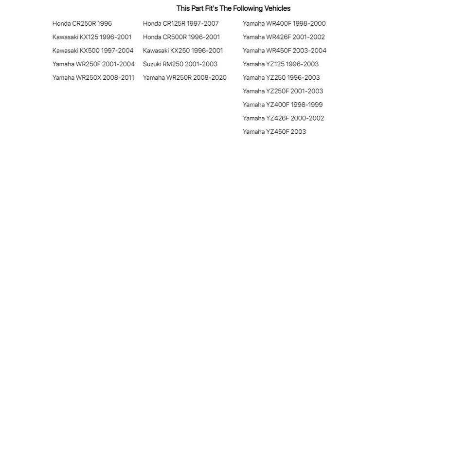 Sellos antipolvo de horquilla Race Tech para Yamaha YZ400F 1998-1999 Foto 3 de 4