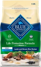 Blue Buffalo Life Protection Formula Adult Dry Dog Food, Lamb & Brown Rice,5lb
