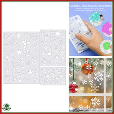Christmas Snowflake Stencil Template 3 Pack Reusable Craft DIY Painting