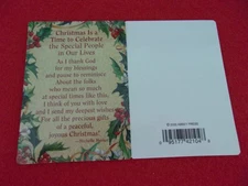 CHRISTMAS PRAYER CARD SPECIAL PEOPLE SHINY FINISH NEW