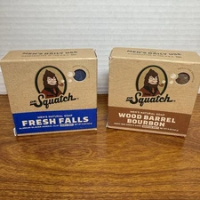 Dr. Squatch All Natural Bar Soap Fresh & Wood Bourbon  2pk, 5 oz each Mens