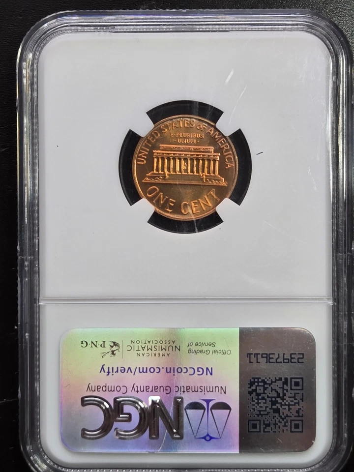 1967 SMS 1C Lincoln Cent NGC MS67 RD *213 - Image 2 of 4