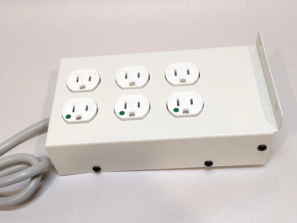 4 Hubbell Hospital Grade 8-Outlet Power Strip GFCI 15A Kord King 4ft 14AWG SJTOW - Image 3 of 4