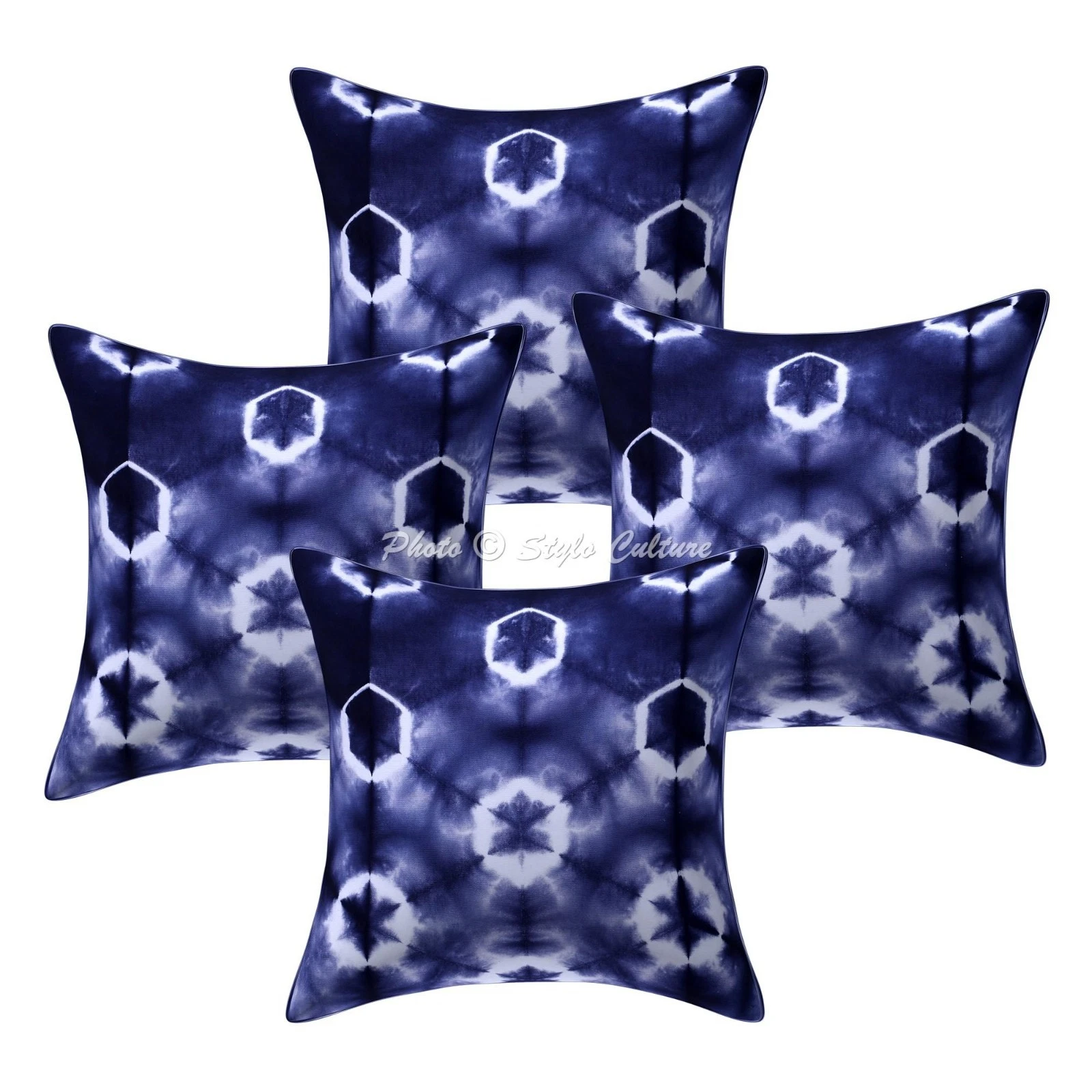Bohemian Cotton Throw Pillow Covers Shibori Tie Dye 40x40 cm Cushion Cover
Opens in a new window or