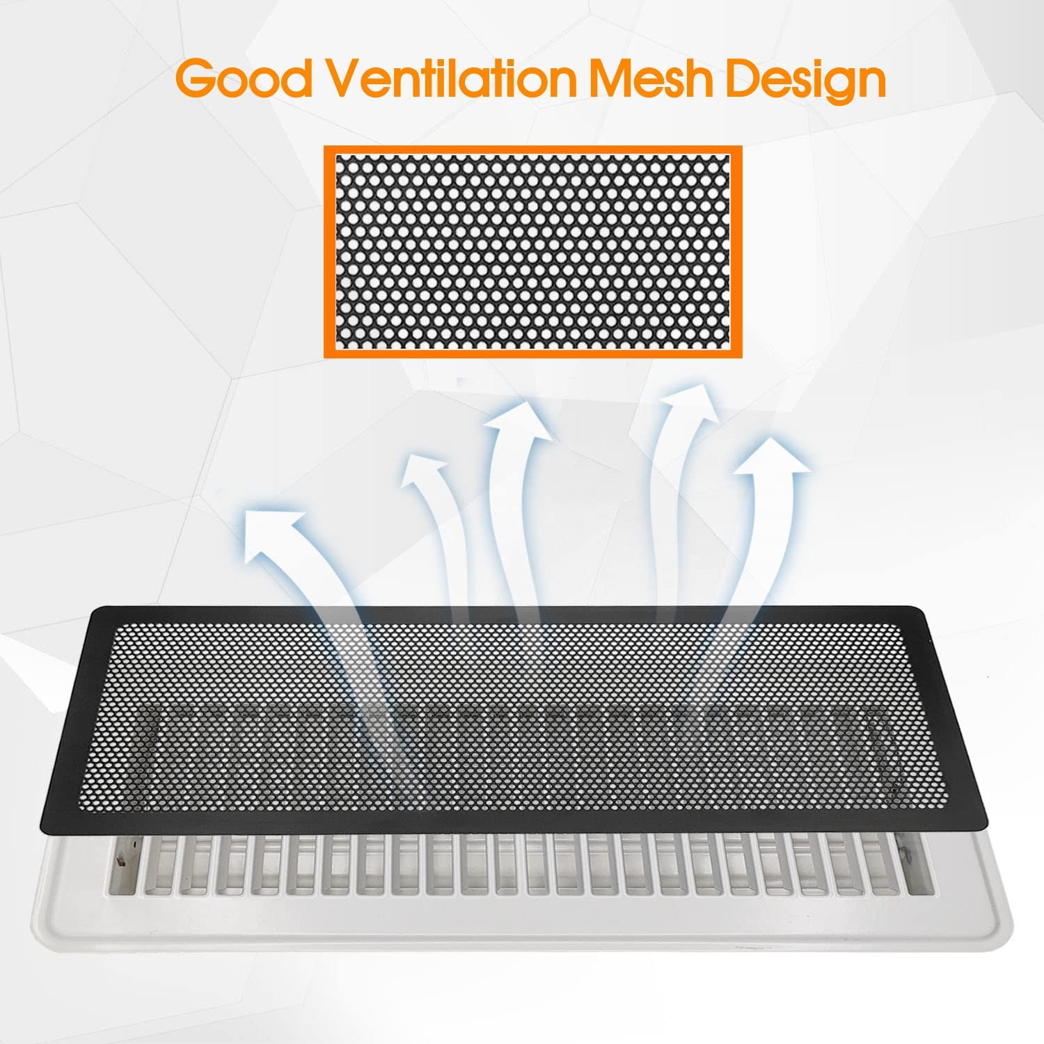 как выглядит Floor Register Vent Cover, 4"x10" Sticky Air Vent Screen Mesh Covers for Home фото