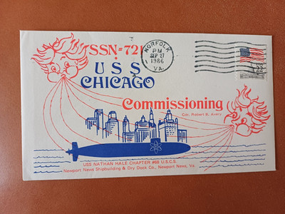 US Navy: USS Chicago (SSN 721) , Commissioning (1986) #11