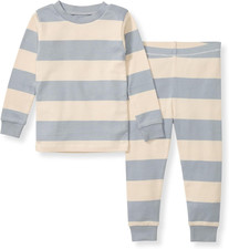 Boys' 2-Piece Long Sleeve Tee and Pants Organic Cotton Pajama Set