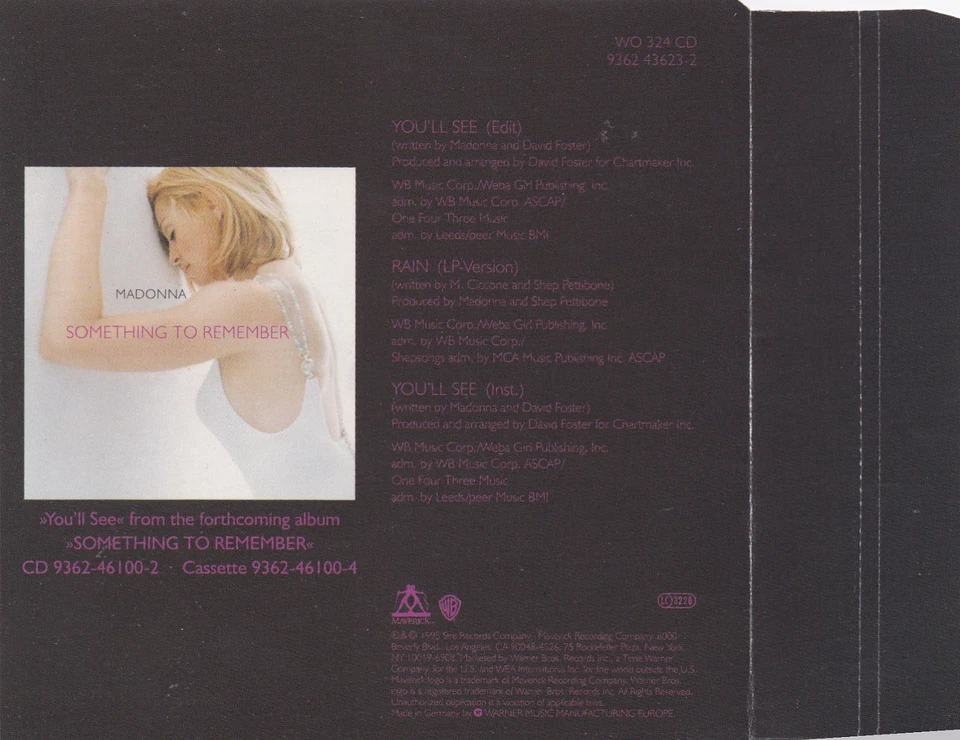 Madonna - You'll See   (3 Track Maxi CD) - Bild 2 von 2