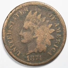 1874 Indian Head Penny Cent Cull